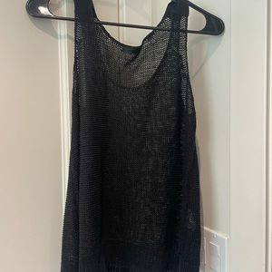 Black mesh tank top size M